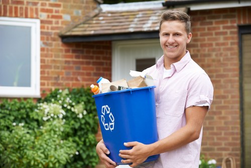 Clean and organized space after rubbish removal in Lower Edmonton