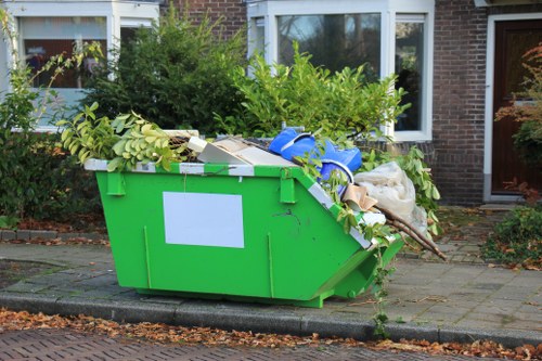 Preparing for rubbish collection in North London